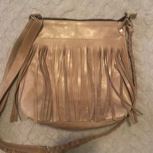 Brown leather fringe bag New Fashion Compasssion